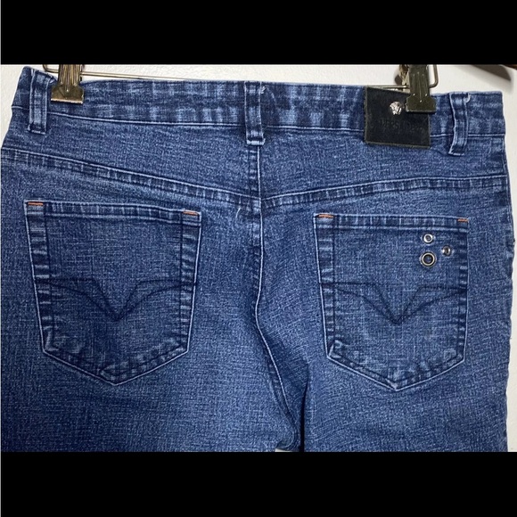Versace Denim Jeans Vintage 90’s Size 31 Italy Ladies distress - Picture 11 of 12